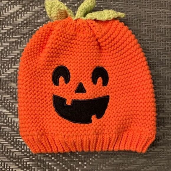 CARTER’S Knit Pumpkin Hat  3-9 Month *NWT* - Picture 2 of 3